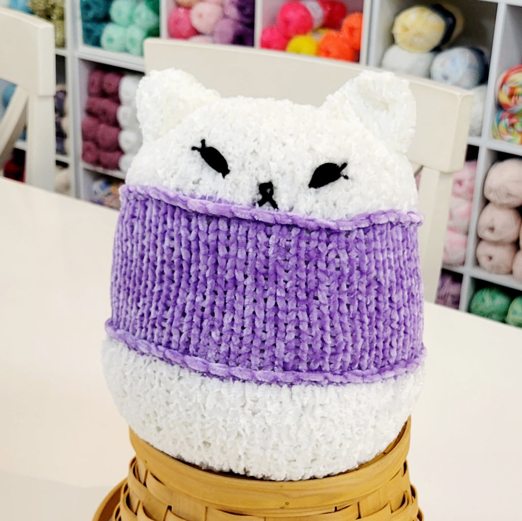Handmade Knit Cat Softie