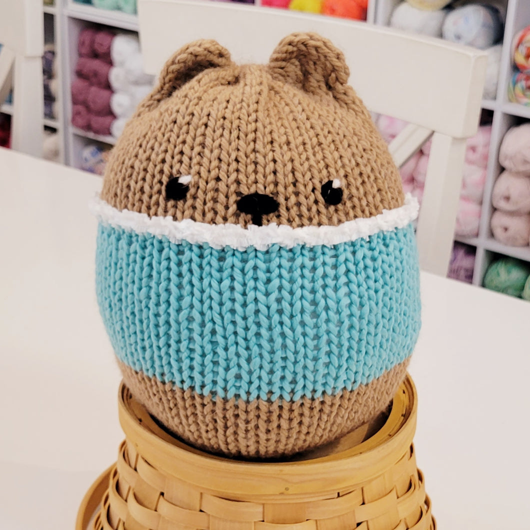 Handmade Knit Bear Softie